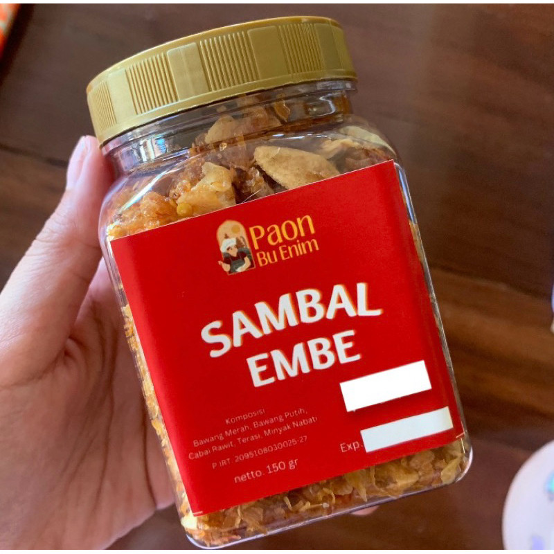 

SAMBAL EMBE PAON BU ENIM | SAMBAL EMBE KHAS BALI