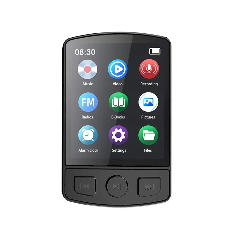 Portable MP3 Player Bluetooth Stereo Speaker Mini MP4 Video Playback With LED Screen FM Radio Record