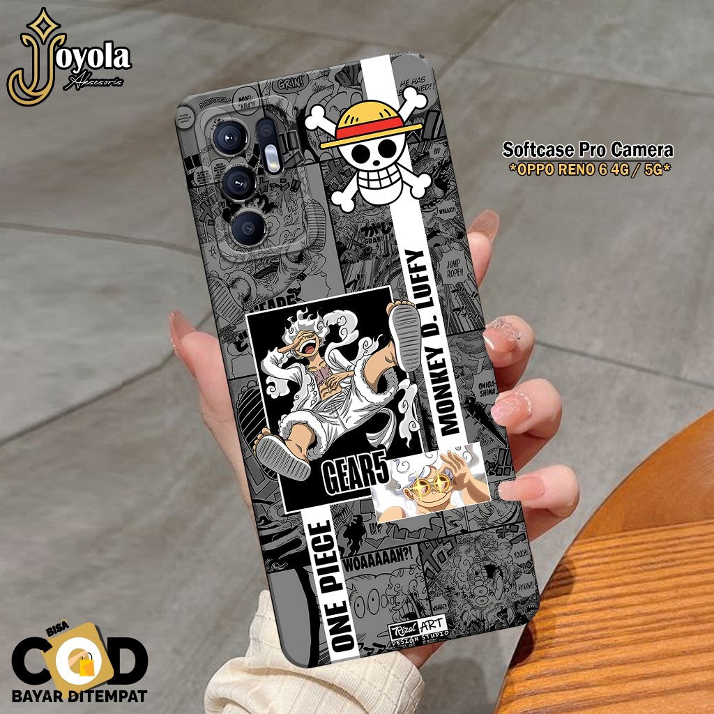 Case OPPO RENO 6 4G / 5G - Fashion Case Anime - Silikon Pro Camera - Softcase  OPPO RENO 6 4G / 5G -