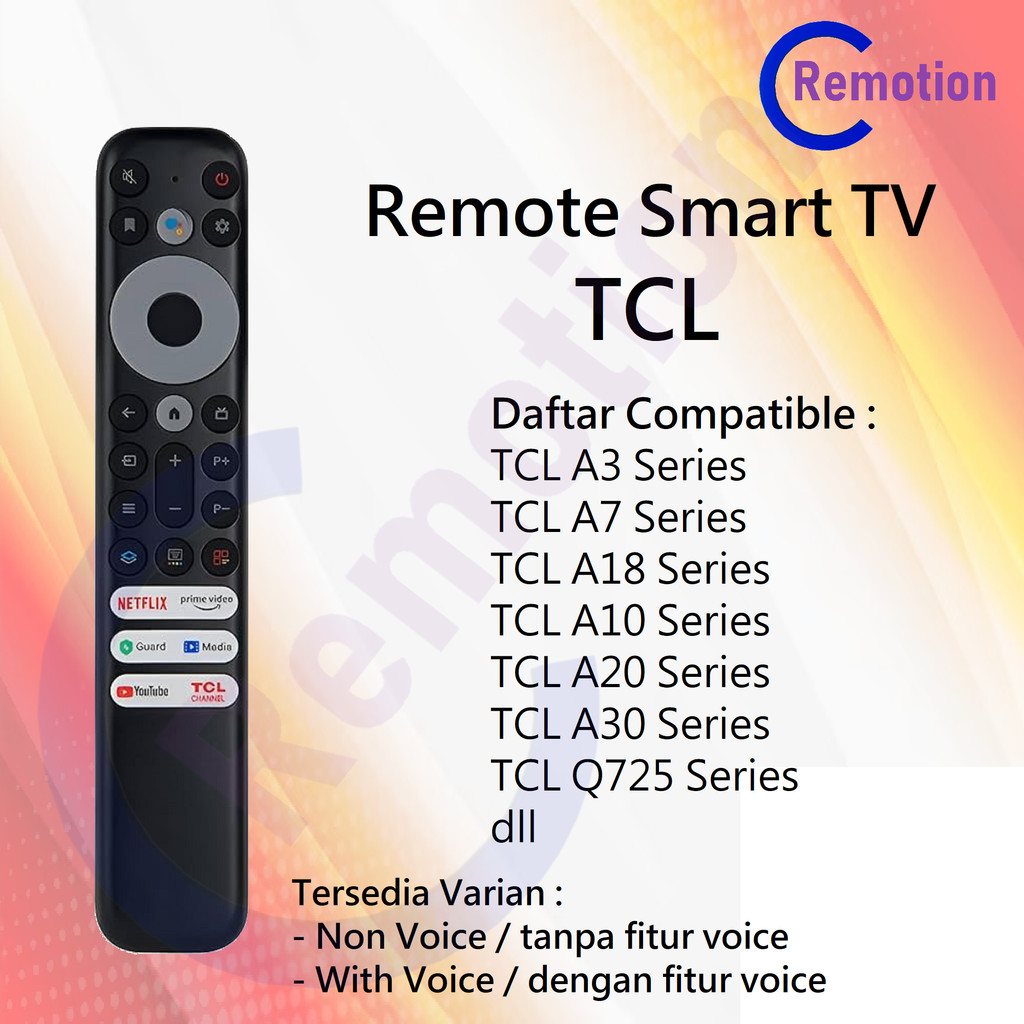 REMOT REMOTE TV TCL SMART ANDROID TCL voice gogle asisten gogle REMOT ANDROID TV TCL  RC902V FMR6 40