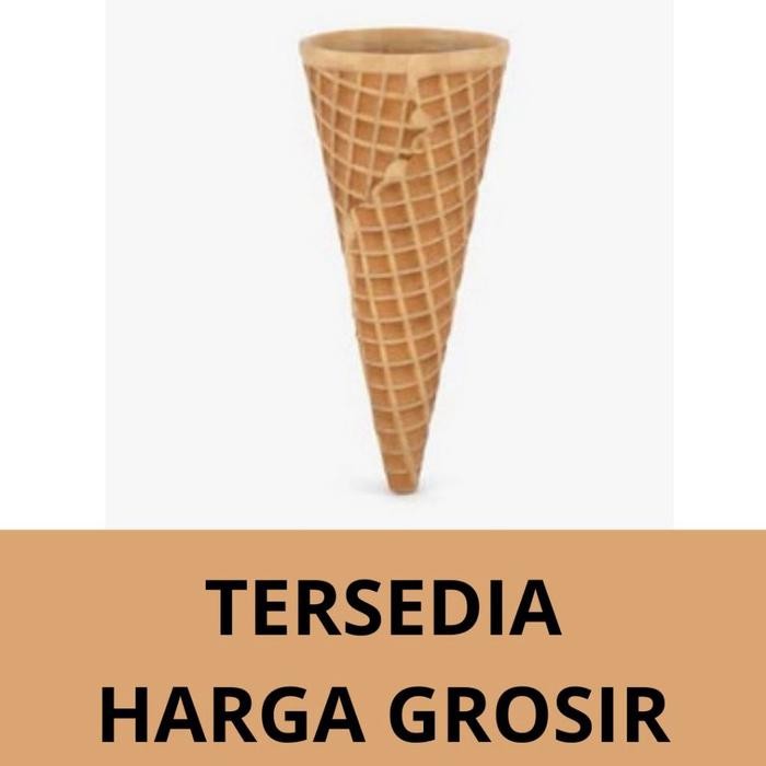 

PROMO! Waffle Cone Soft Ice Cream Flat Top Mixue per Karton Halal copy