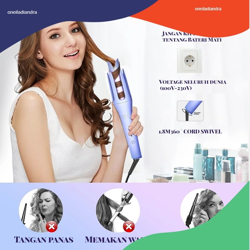 Catokan curly otomatis/catokan otomatis/alat rambut/curling iron/Hair curler otomatis/catok/curly ra