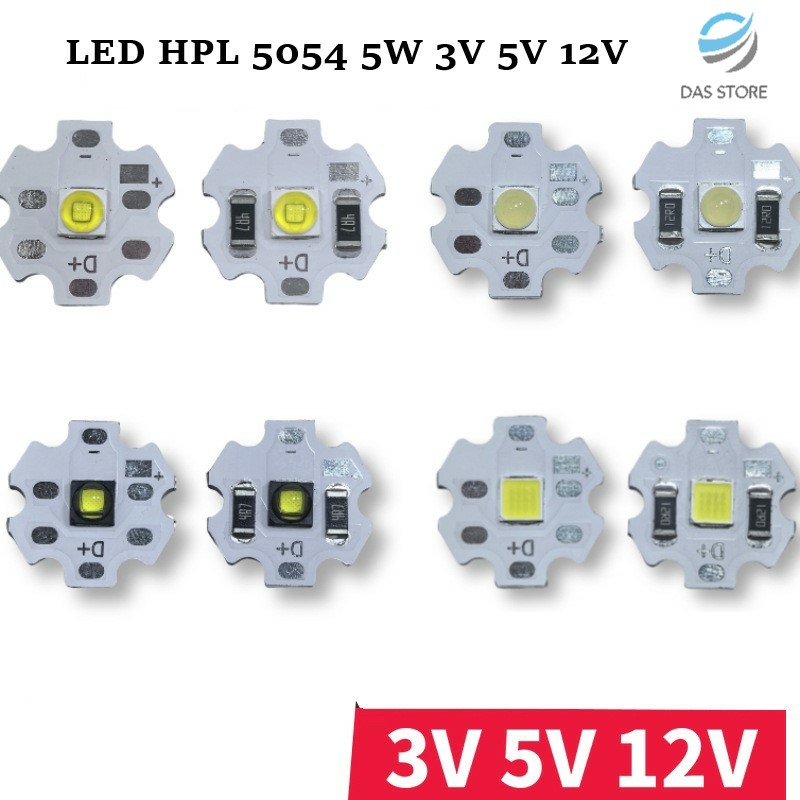 Lampu led hpl 5054 5W 3V 5V 12V 7000-9000K LED 5050