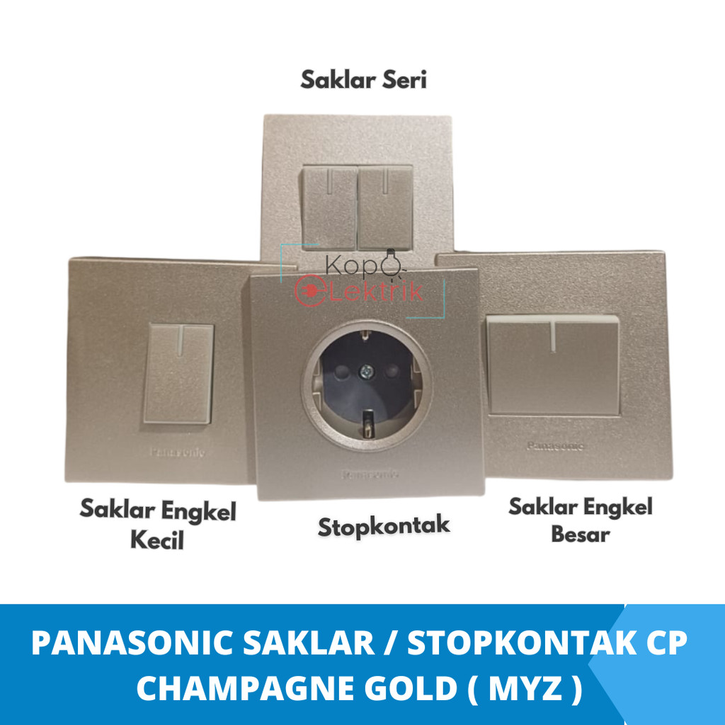 Panasonic Saklar / Stopkontak CP Champagne Gold ( MYZ ) Inbow Tanam