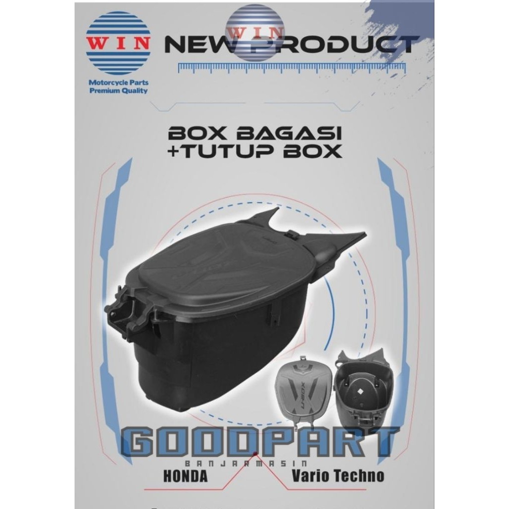 NEW PRODUCT - Box Bagasi + Tutup Bawah Jok Honda Vario Techno Tahun 2009 2010 2011 2012 Original WIN