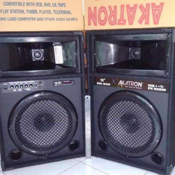 PROMO  Speaker aktif bluetooth besar 12 inch 12 in dapat 2 box - Bluetooth