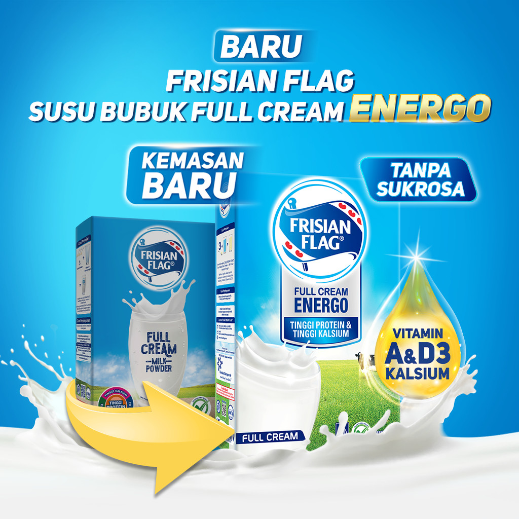 

Frisian Flag Full Cream Energo 400gr Tinggi Protein & Tinggi Kalsium - Susu Bubuk Full Cream
