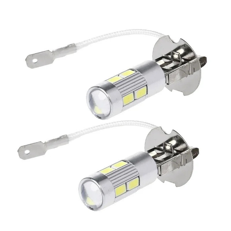 2PCS Lampu Mobil H3 10SMD 5630 Bohlam LED untuk Lampu Kabut 12V h3 Bohlam LED Lampu Mobil Lampu Sian