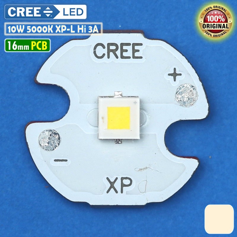 NIRWANTY CREE 10W XP-L Hi DayLight 5000K XPL Led Senter Throw Tembak 16mm 3A