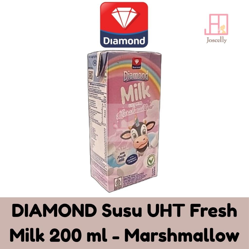 

JOSCELLY.ID DIAMOND Susu UHT Full Cream Fresh Milk 200 ml - Marshmallow