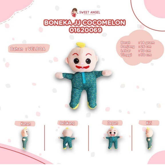 Mainan Boneka Anime Cocomelon BONEKA JJ COCOMELON 32CM