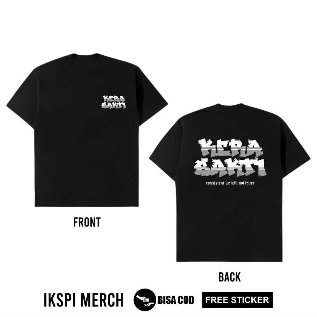 KAOS IKSPI KERA SAKTI CONSISTENT WE WILL NOT FALTER  KAOS MAWAR IKSPI - KAOS IKSPI TERBARU - KAOS IK