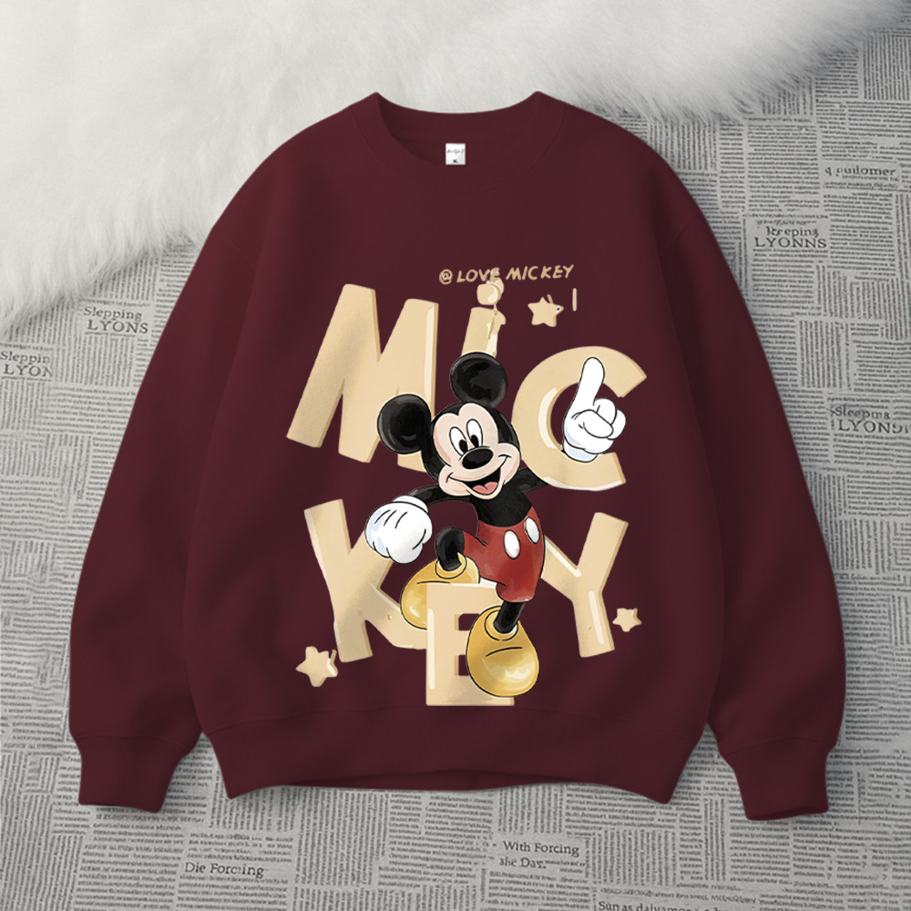 ONNI Sweater Oversize  | Crewneck Oversize Motif Miki Mouse | Bahan Cotton