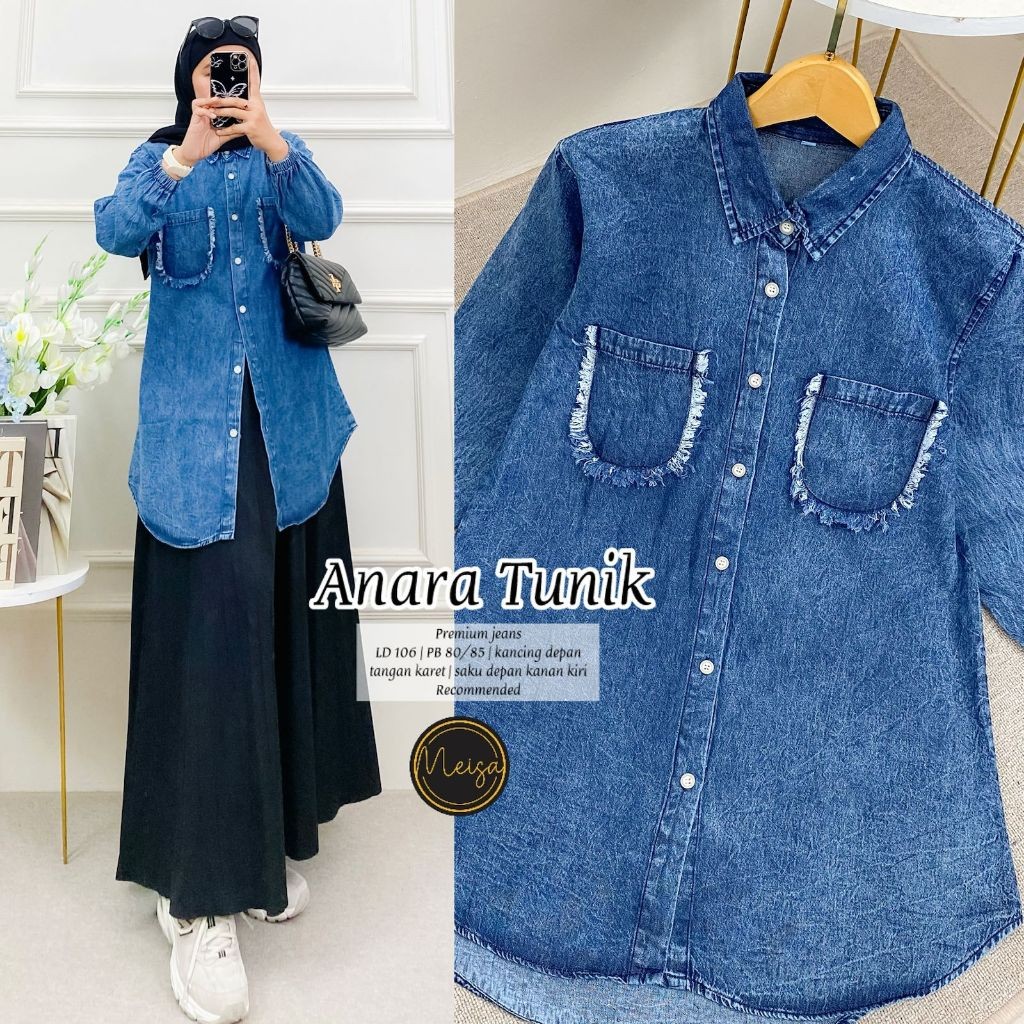 Fashion Wanita HQ ANARA TUNIK  From MeiSa