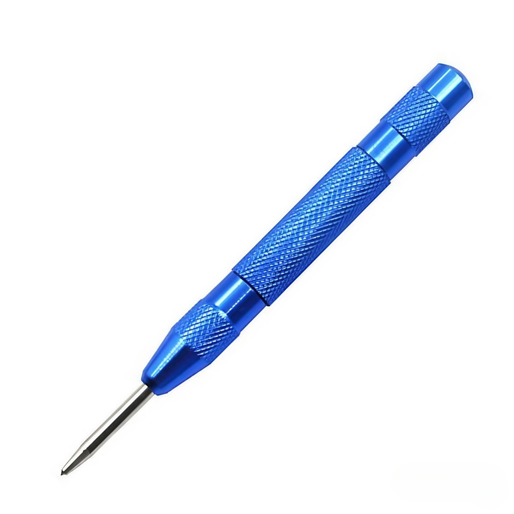 

STONEGO 1PC 5 Inch Automatic Center Punch - 5 inch Heavy Duty Steel Spring Loaded Punch Tool for Metal, Wood, Glass, Plastic