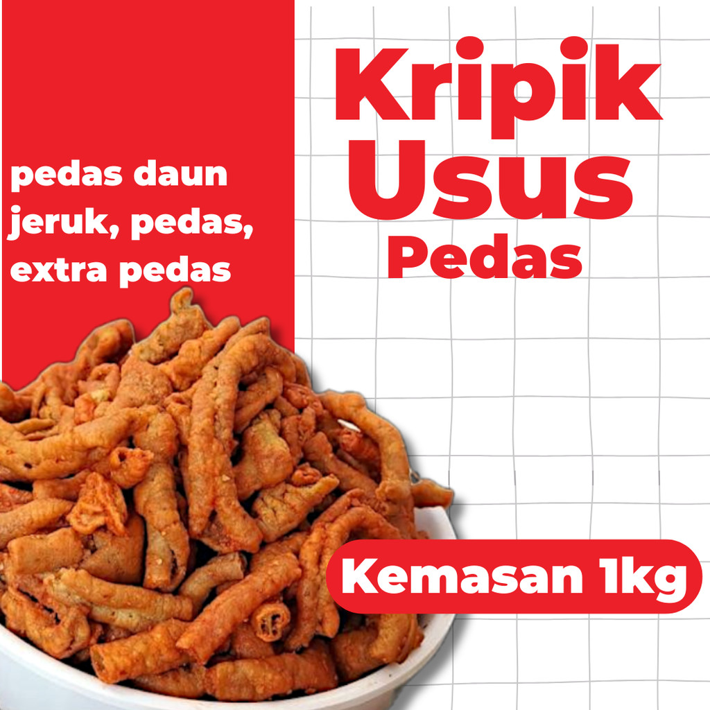 

Keripik Usus Ayam Crispy - usus krispy renyah Pedas Daun Jeruk 1kg
