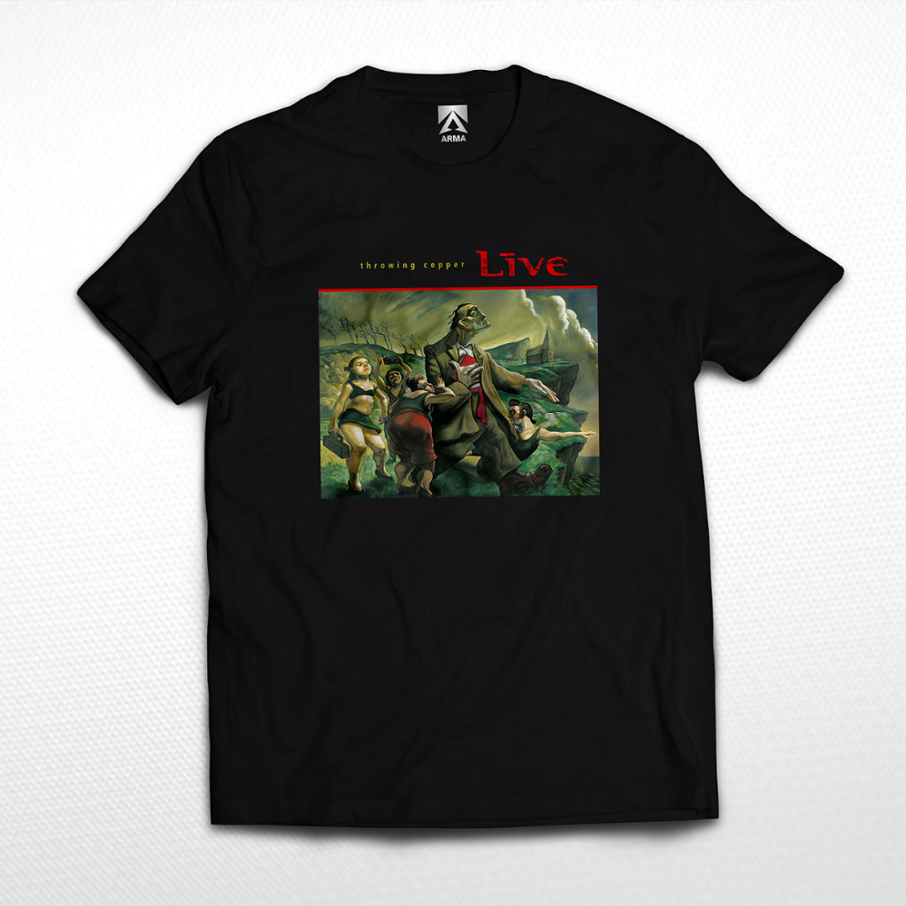 WIRAFASHION.ID KAOS BAND LIVE Throwing Copper / tshirt musik Alternative rock metal baju distro unis
