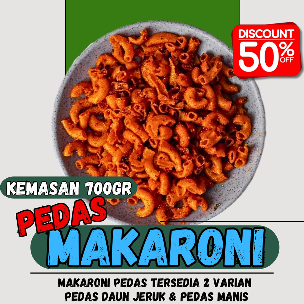 

Makaroni Pedas Makaroni keriuk makaroni bantet pedas daun jeruk 700gram