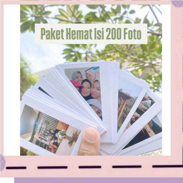 PROMOCetak Foto Polaroid 2R Foto Isi 200 Foto | Saturn Studio Kertas Foto dan Roll Film nuzaaa
