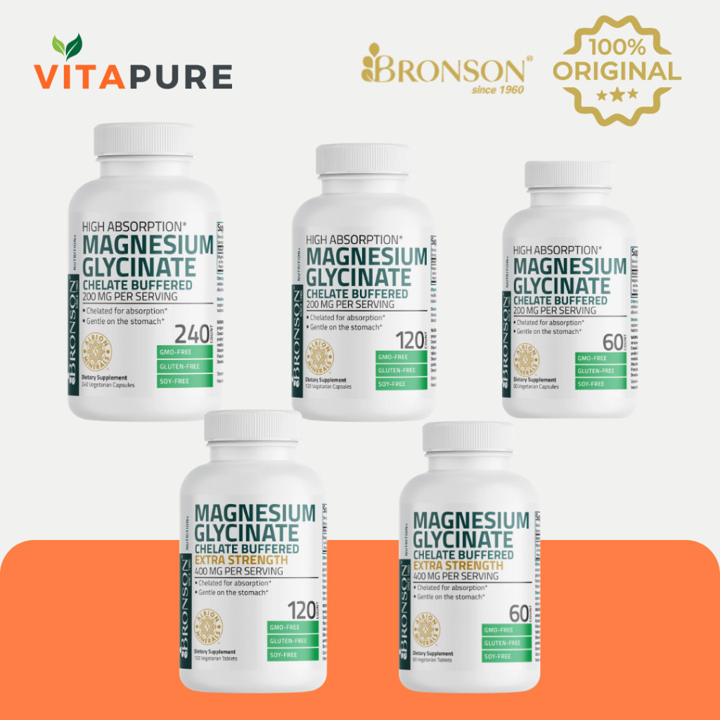 Bronson Magnesium Glycinate 200MG / 400MG