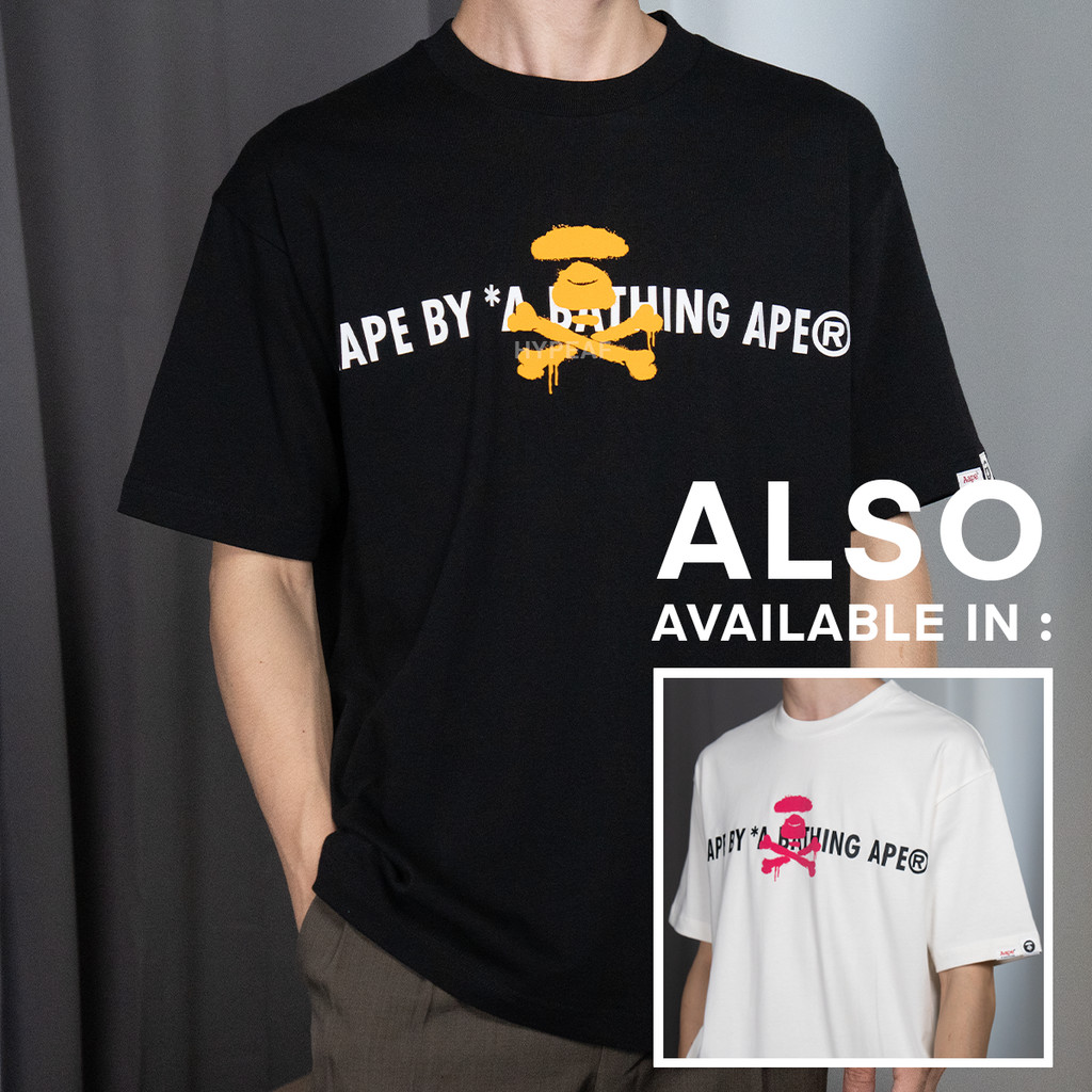 AAPE A Bathing Ape Basic Tshirt Tee Authentic / Baju Kaos AAPE Original