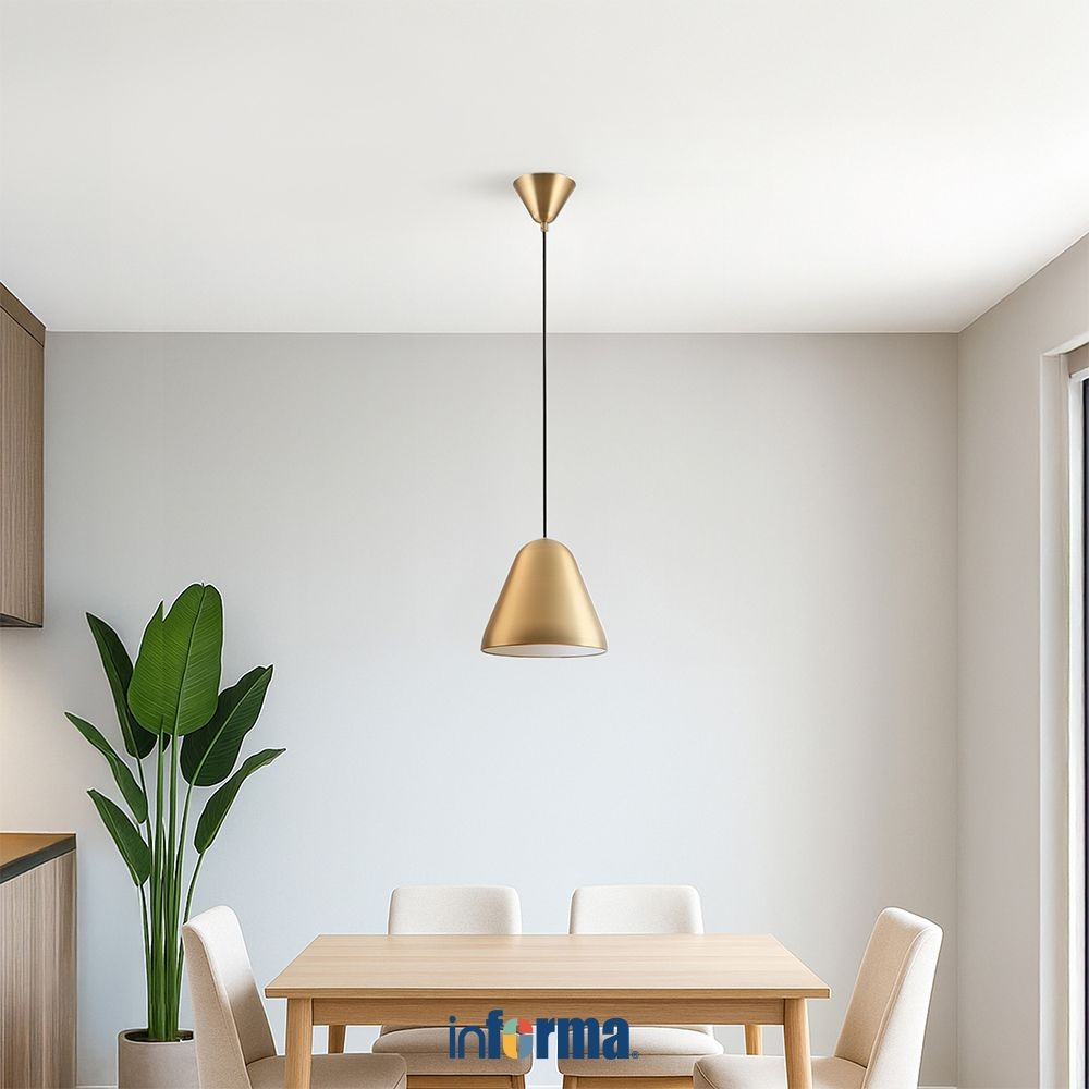 Informa 22 cm Glen Lampu Gantung Hias E27 - Gold Brass Pendant Lamp Hanging Lamp Lampu Hias Lampu Hi