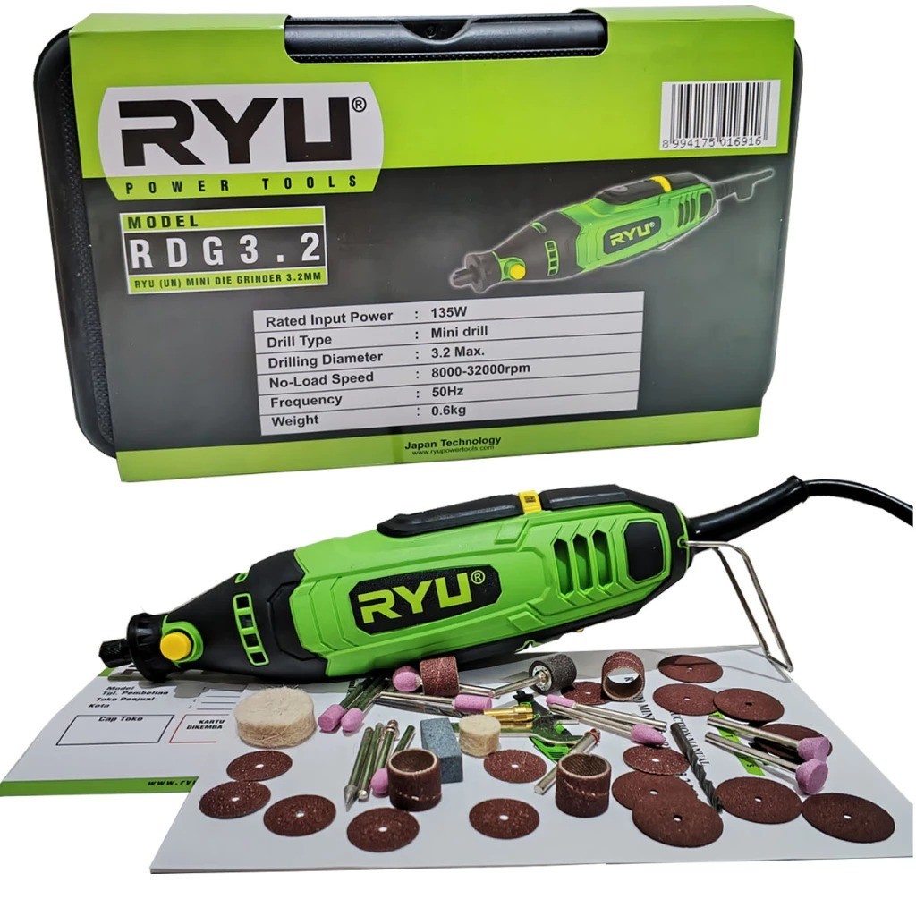Mesin Gerinda Portabel RYU RDG 3.2 RYU Mini Grinder RYU Die Grinder Mini Die Grinder Bor Tuner Mini