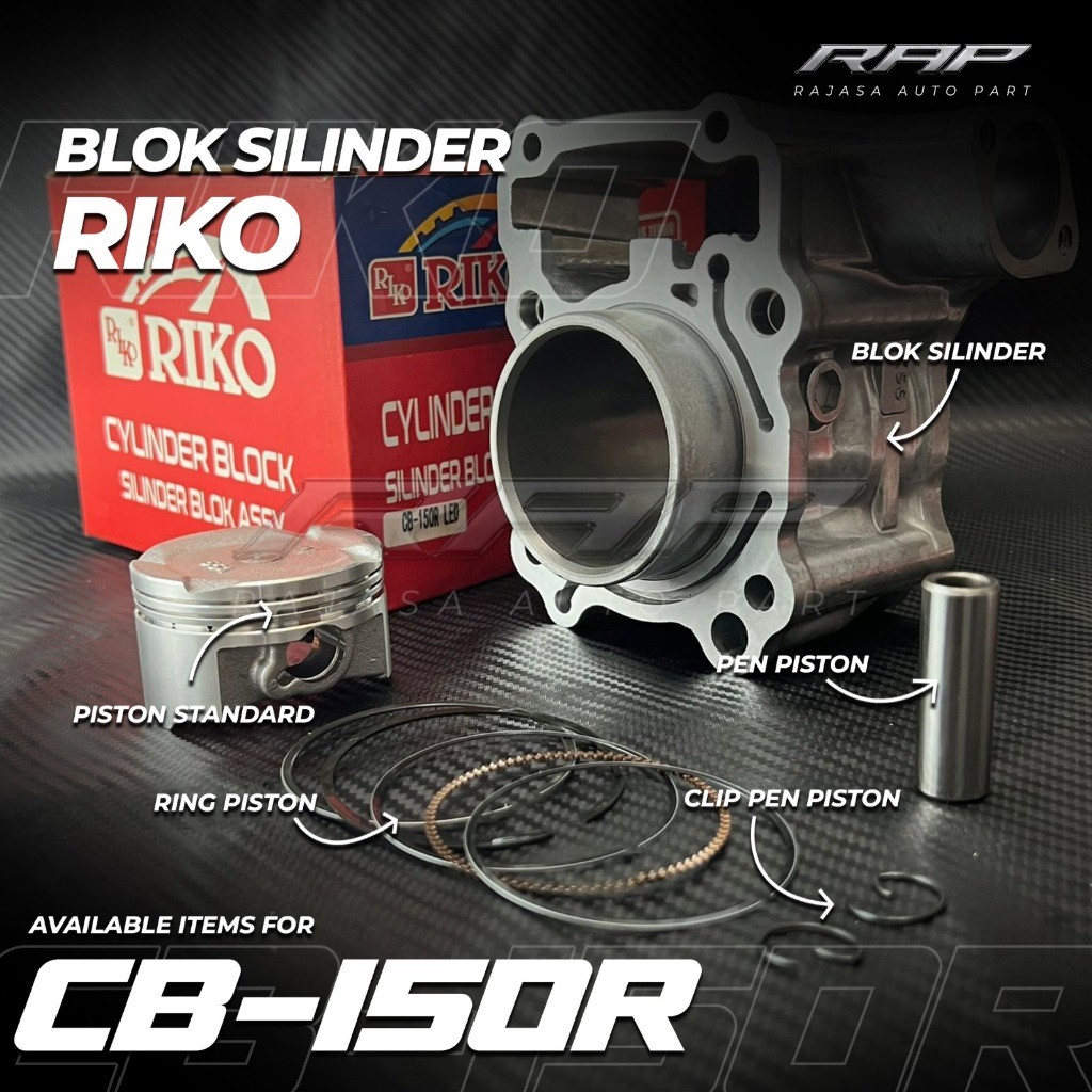PAKET BLOK SEHER CBR 150/BORING BLOK SEHER CBR 150 LED K56 CB150R/CYLINDER BLOK CBR 150 STANDAR RIKO