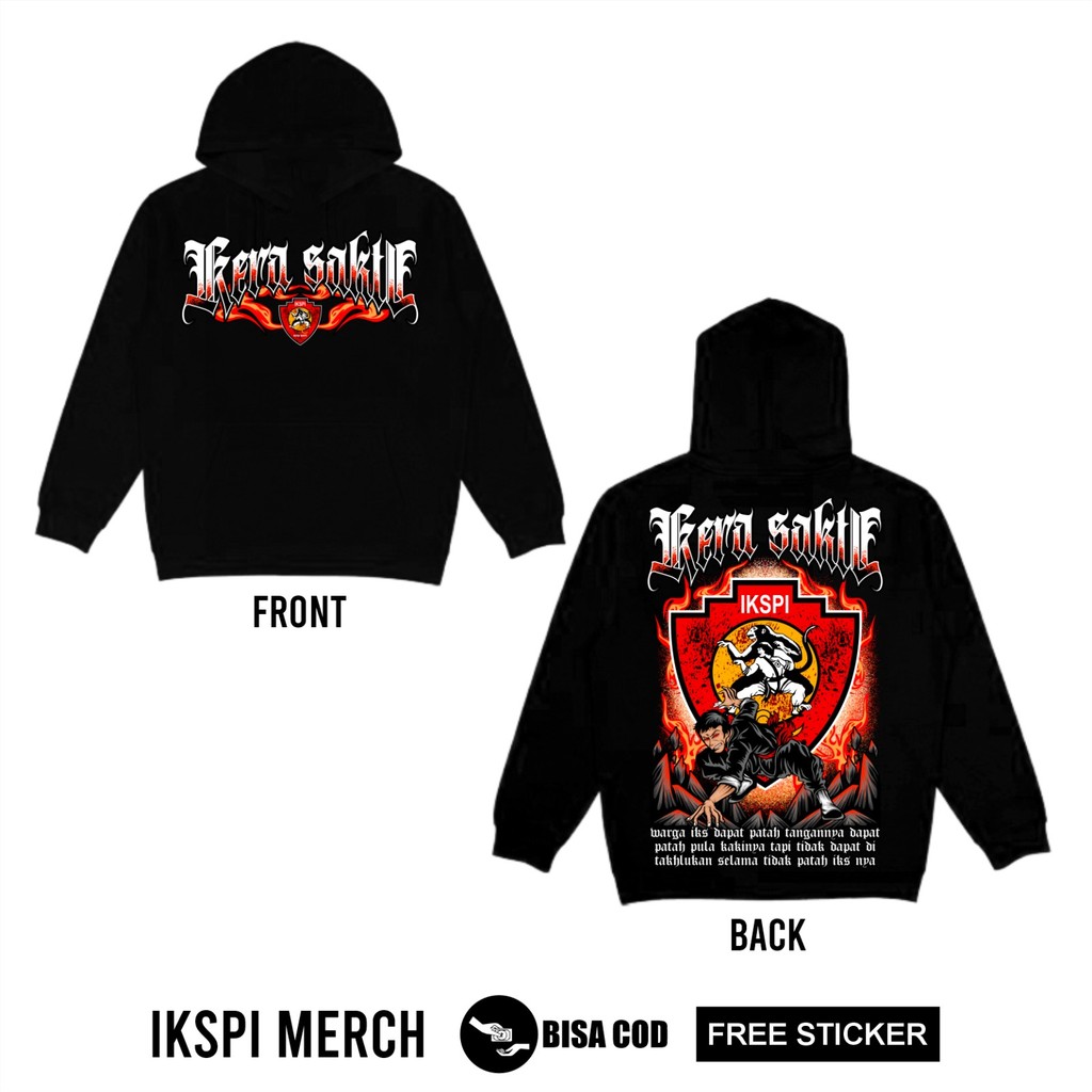 HOODIE IKSPI KERA SAKTI IKSPI WARGA IKS DAPAT PATAH HOODIE IKSPI TERBARU - HOODIE KERA SAKTI - HOODI