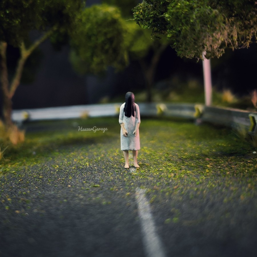 HG Miniatur Hantu Indonesia Kuntilanak Skala 1/64 Diorama Action Figure - N3D