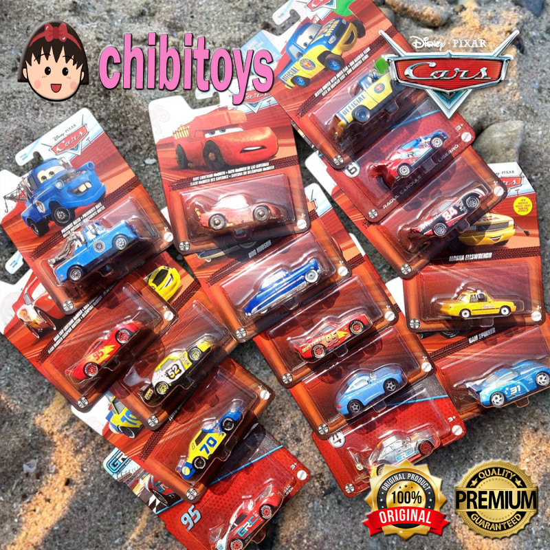 Disney Pixar Cars Mix Varian Diecast Lightning McQueen Mater Doc Hudson Sally Original Mattel