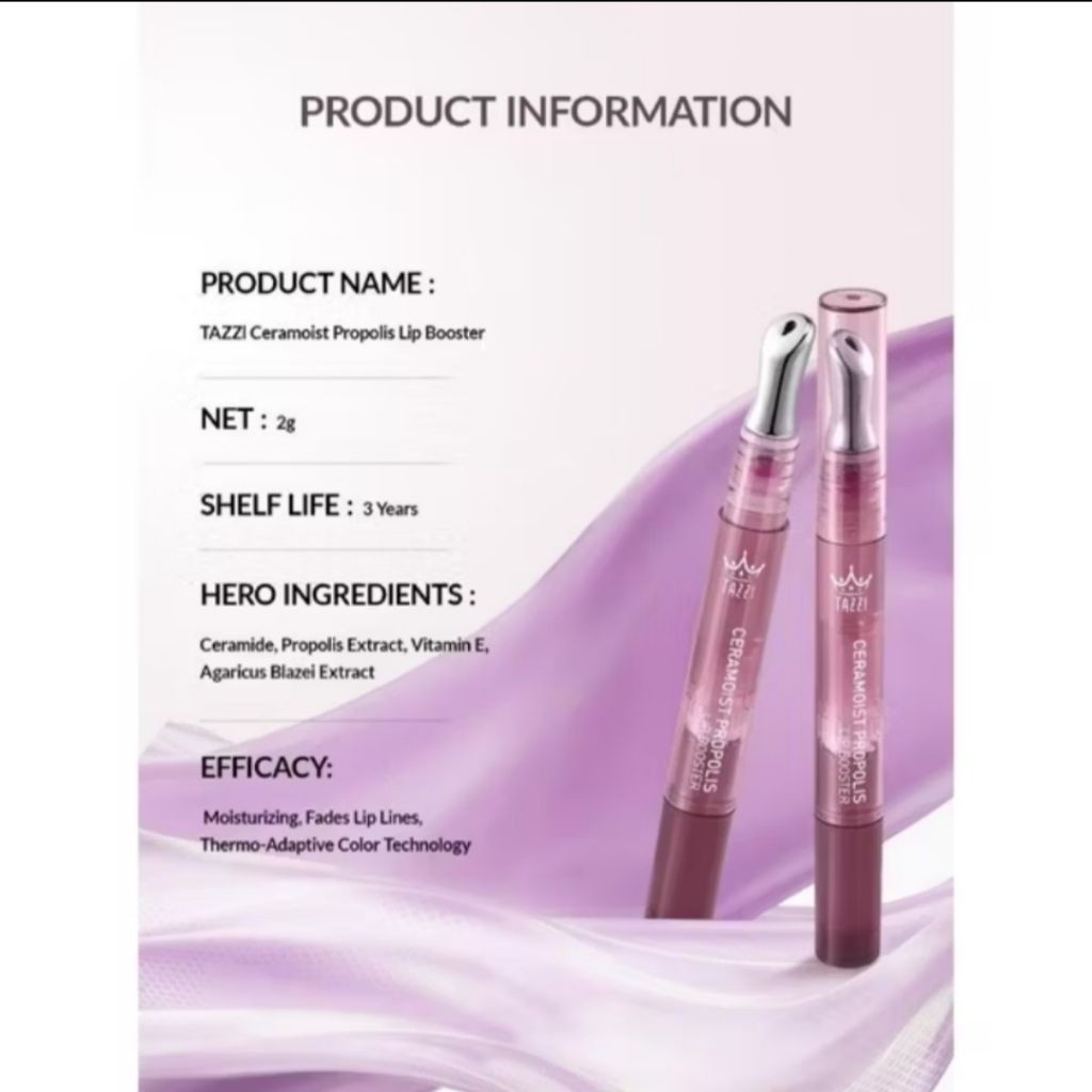 [BHS] Tazzi Lip Booster Serum Ceramoist propolis lip serum tazzi