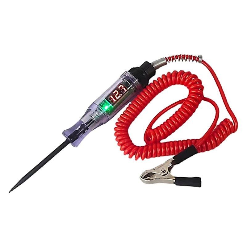 DRIP5588 - Tespen Listrik Digital Pena Uji Digital 6v/12v/24v/36v Detektor Tegangan Dc Pena Uji