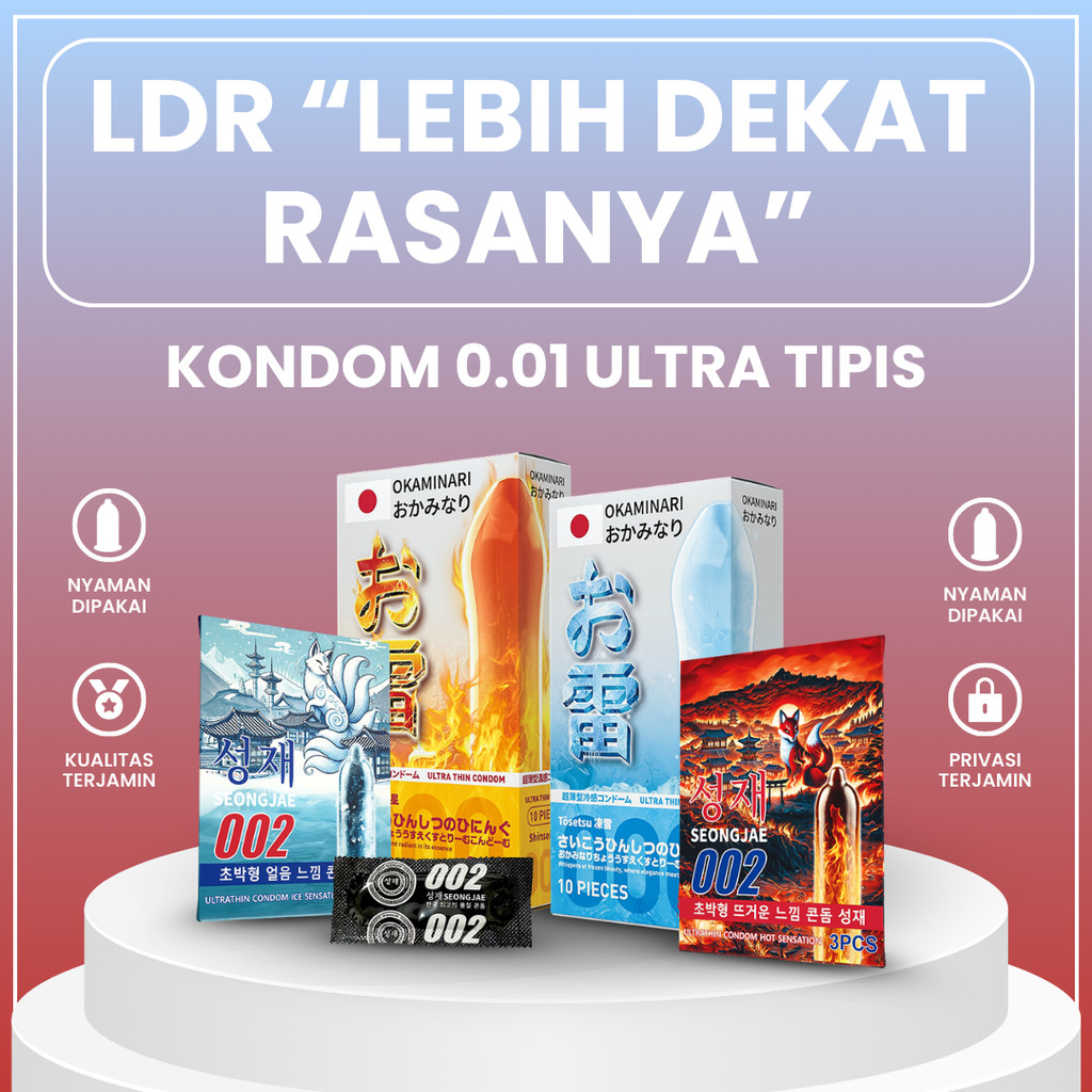 Okaminari Kondom Korea Jepang Gerigi Berduri 001 - Varian Terlengkap