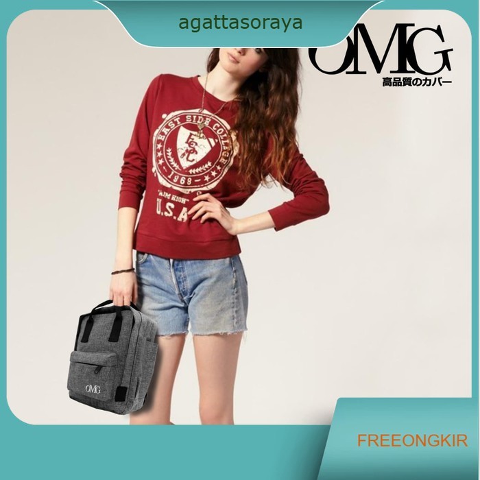 Mini Ransel Backpack Tas Punggung Kecil imut Wanita OMG Waterproof