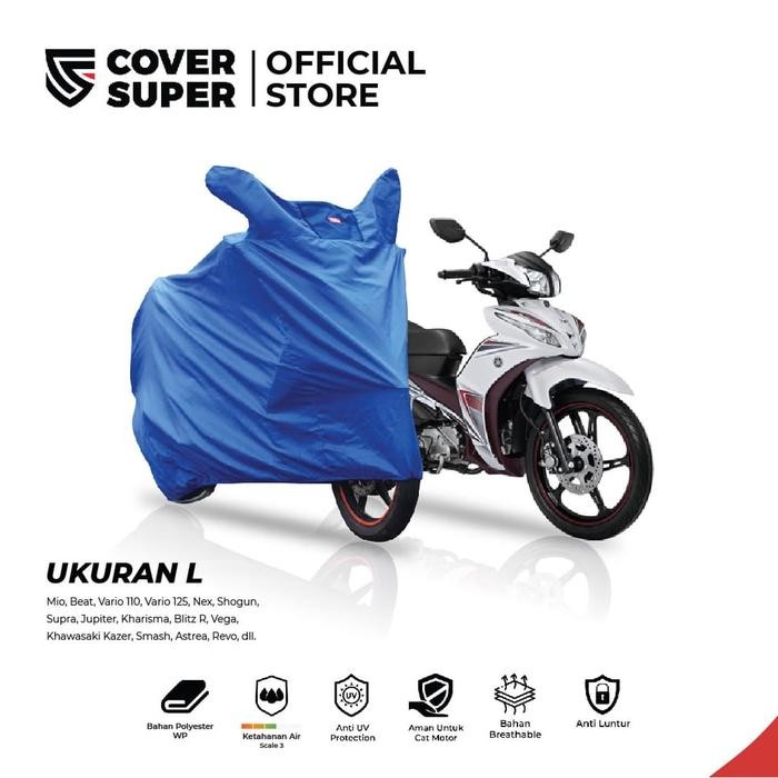 [TERLARIS] Cover Motor CoverSuper SIZE L:  (Astrea Grand, Astrea Star, Beat, Blade, Genio, Scoopy, H