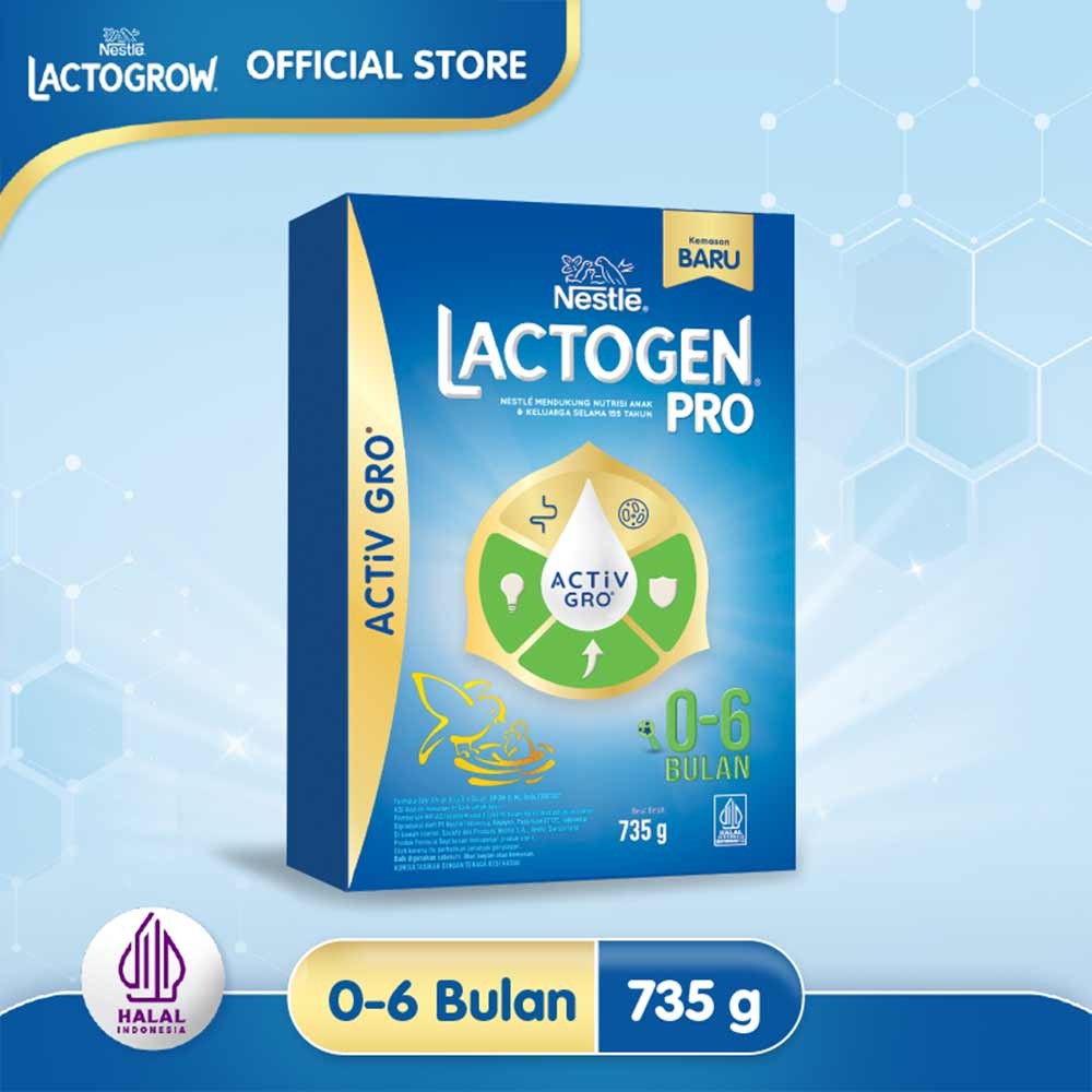 LACTOGEN 1 /PRO SUSU BAYI FORMULA 0-6 BULAN    735g