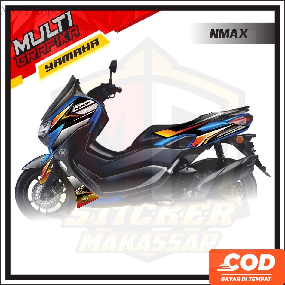Stiker Striping Decal NMAX 2022       Variasi Aksesoris Emblem    YAMAHA All NEW NMAX N MAX NEW CONN
