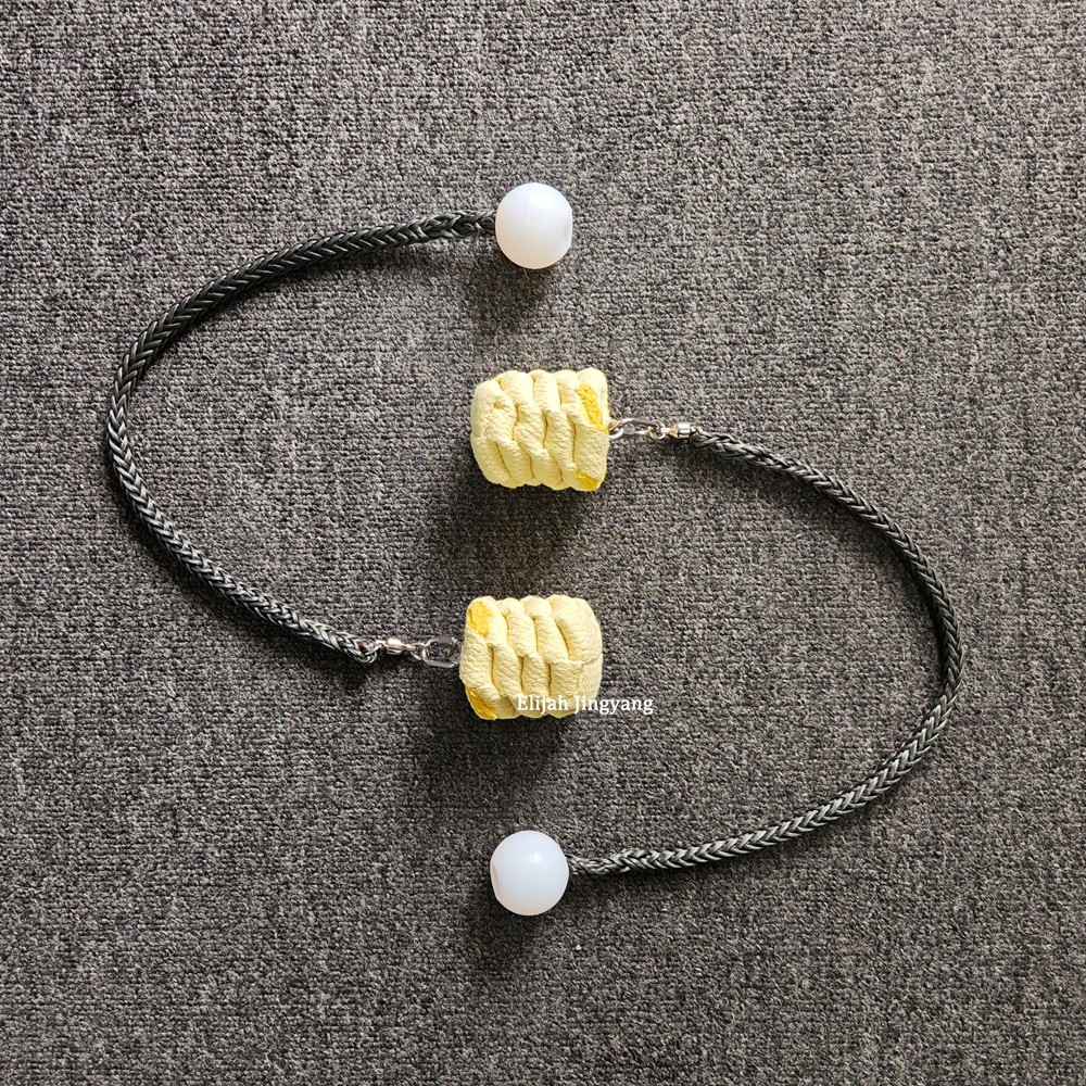 Fire Spinning Dancing Juggling Equipment Flow Props Circus Arts Fire Show Poi Pair of Black Kevlar R