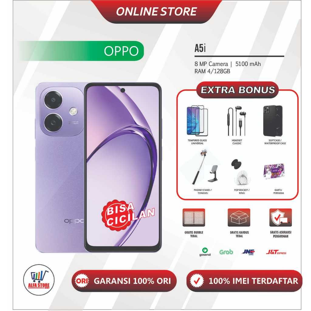 Oppo A5i ram 4/128gb oppo a5i ram 4/128 ram 4/64gb Garansi Resmi
