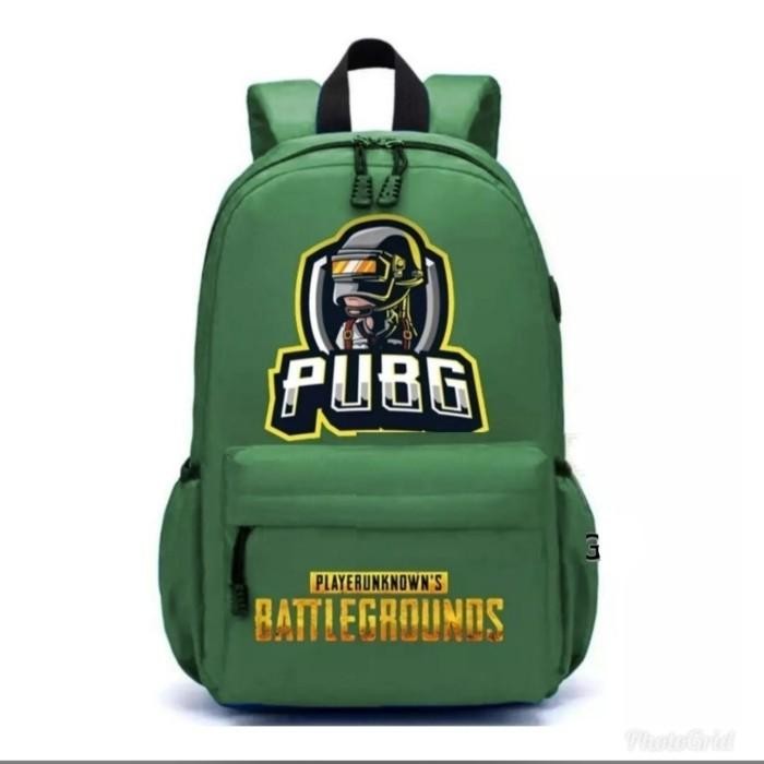 TAS RANSEL ANAK PUBG TAS SEKOLAH TK SD PRIA WANITA - Hijau - Hijau
