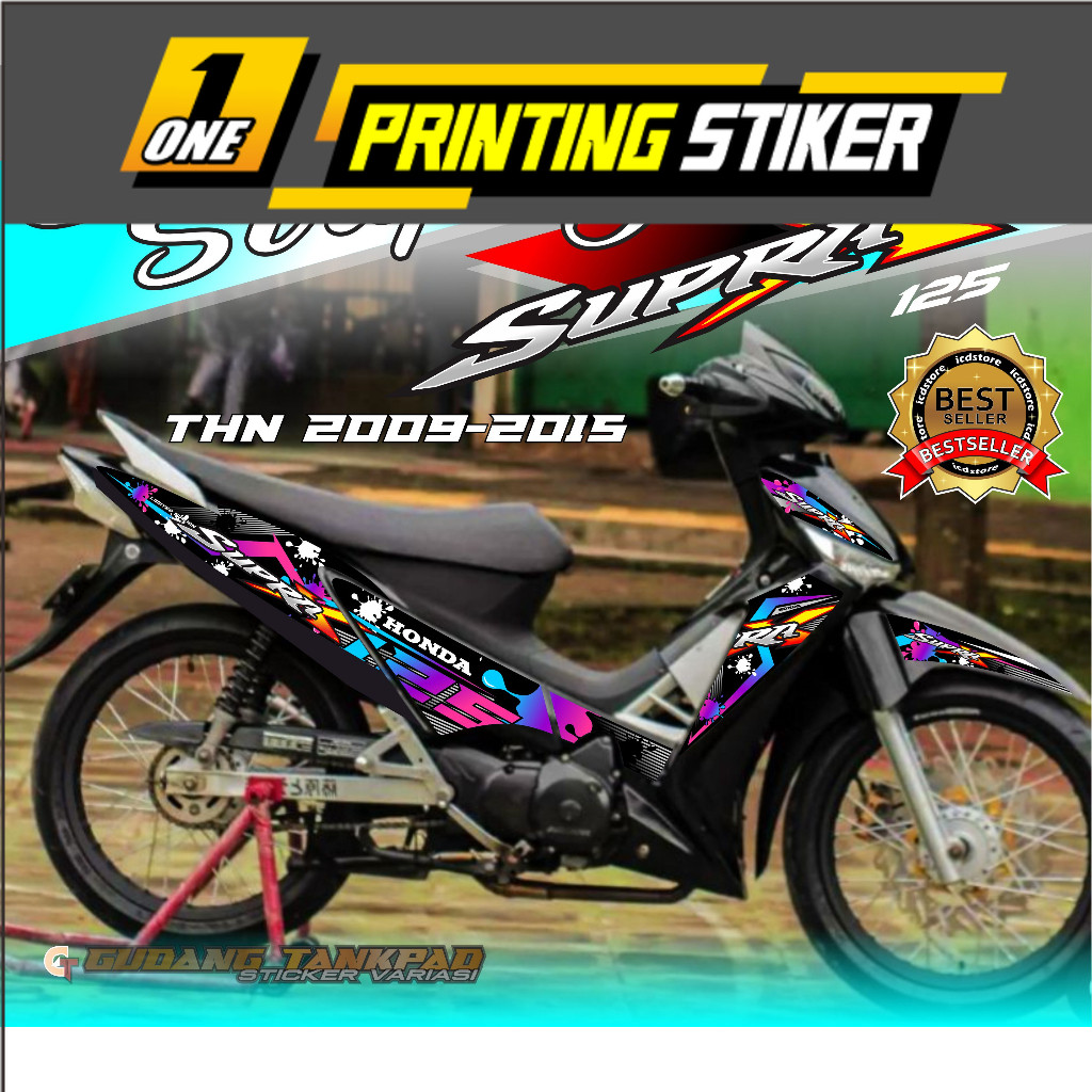 Striping Supra X 125 / Stiker Supra X 125 / Supra Cw / Variasi Supra X 125