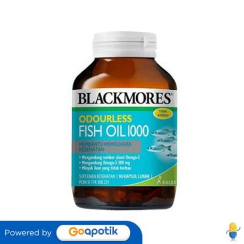 Blackmores Odourless Fish Oil 1000 Botol 90 Kapsul