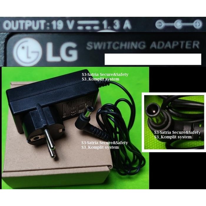 Adaptor 19V 1.3A LG Monitor ADS-40FSG-19 19025GPG-1 19025GPG 1,3 1,3A electronic Parts Komponen Elek