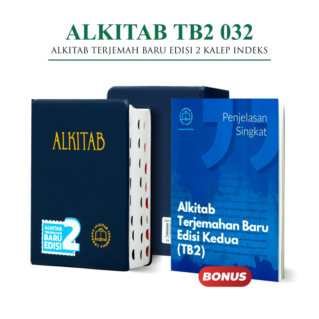 Alkitab Kristen Terjemahan Baru TB2 032 Cover Kalep Ukuran Kecil Alkitab Terjemah baru Edisi 2 Bonus