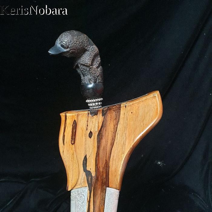 keris pulanggeni jumbo 46 cm sepuh gagah warangka sandang walikat timoho deder buto bajang lawasan m