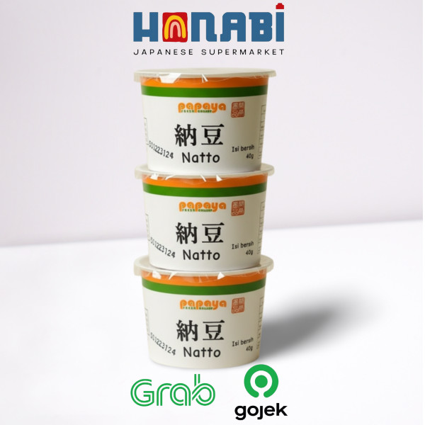 Kaihatsu Shohin Natto Cup 3 Pcs (120 Gr) - Fermented Soybean Makanan Sehat Khas Jepang