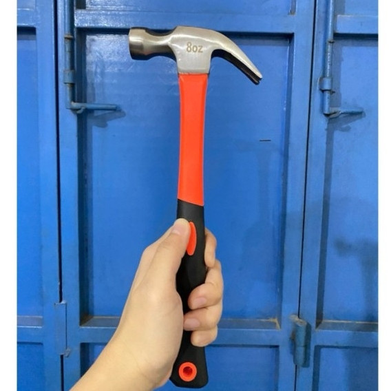 TERMURAH Palu Kambing 8oz Gagang Karet – Alat Tukang / Palu Besi Multifungsi TERMURAH palu besi / pa