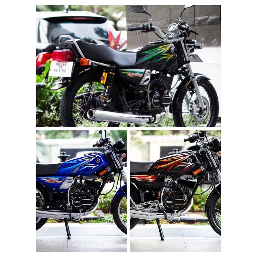 STIKER STRIPING YAMAHA RX KING 2005 MERAH STIKER RX KING MERAH 2005