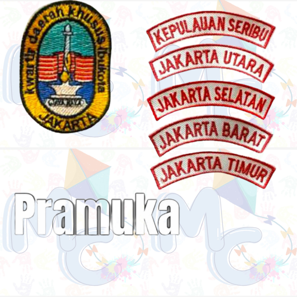 Badge Bet Kwarda Kwarcab Pramuka Dki Jakarta 1 Set